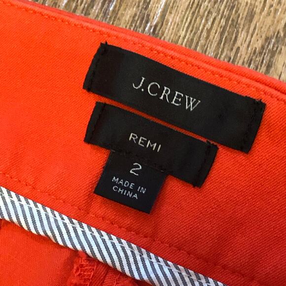 J. Crew Remi Pant in Grenadine Orange / Red Size 2 - Picture 10 of 10
